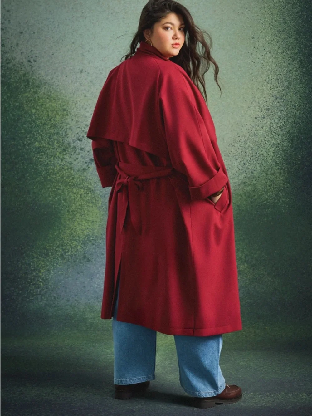 Raoul Trench Jacket in Cabernet - Picture 3 of 12